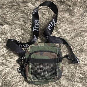 TNA Green Camouflage Belt Bag
